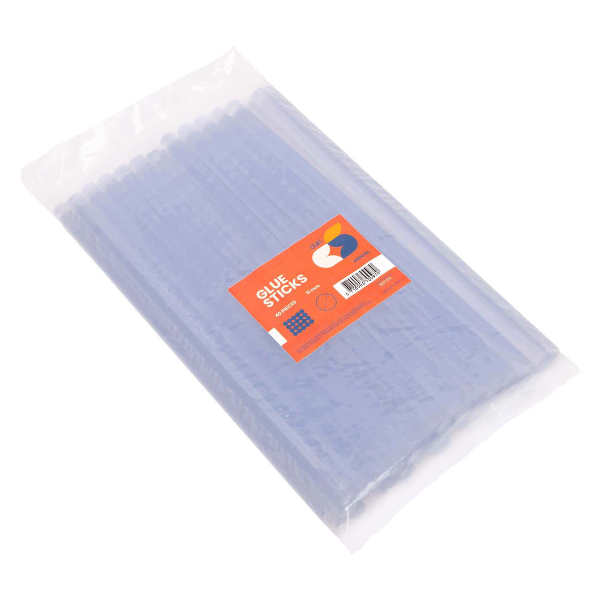 Colorations - bâtons de colle thermofusible transparents - 11x 250 mm, 40 pcs.