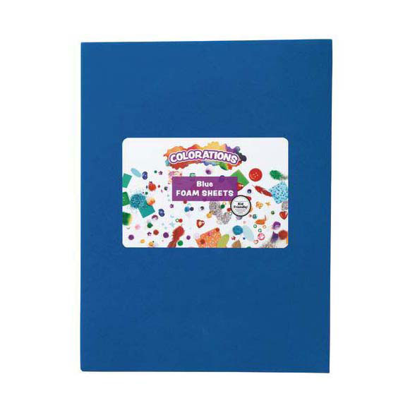 Colorations - feuilles de mousse bleues, 10 pcs.