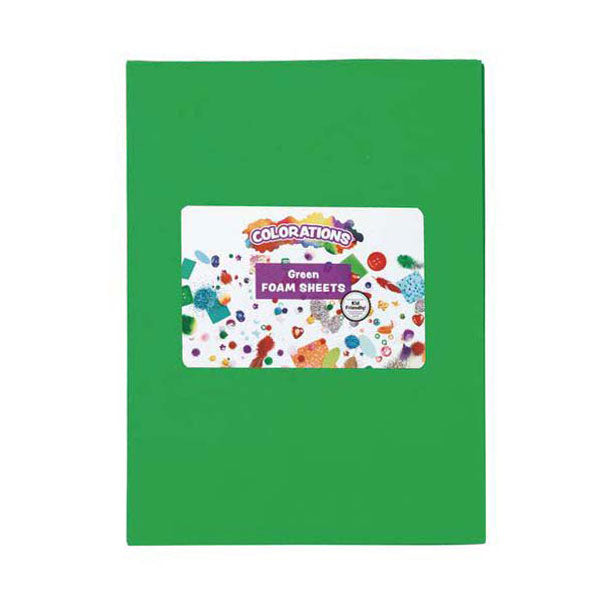 Colorations - feuilles de mousse vertes, 10 pcs.