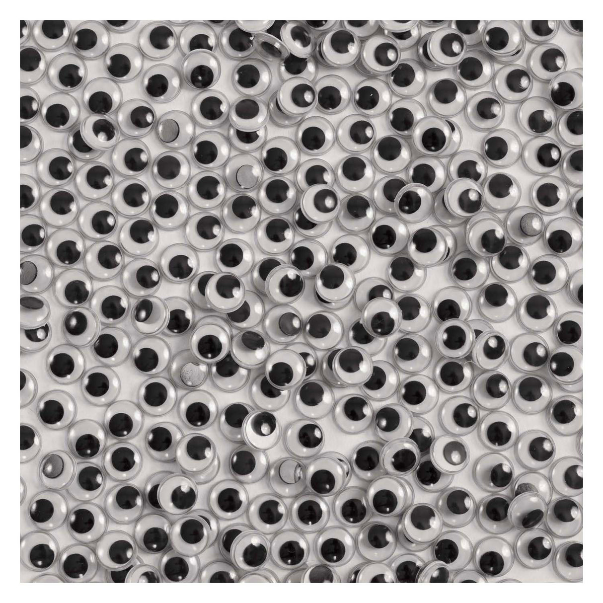 Colorations - yeux écarquillés autocollants noirs, 1000 pcs.
