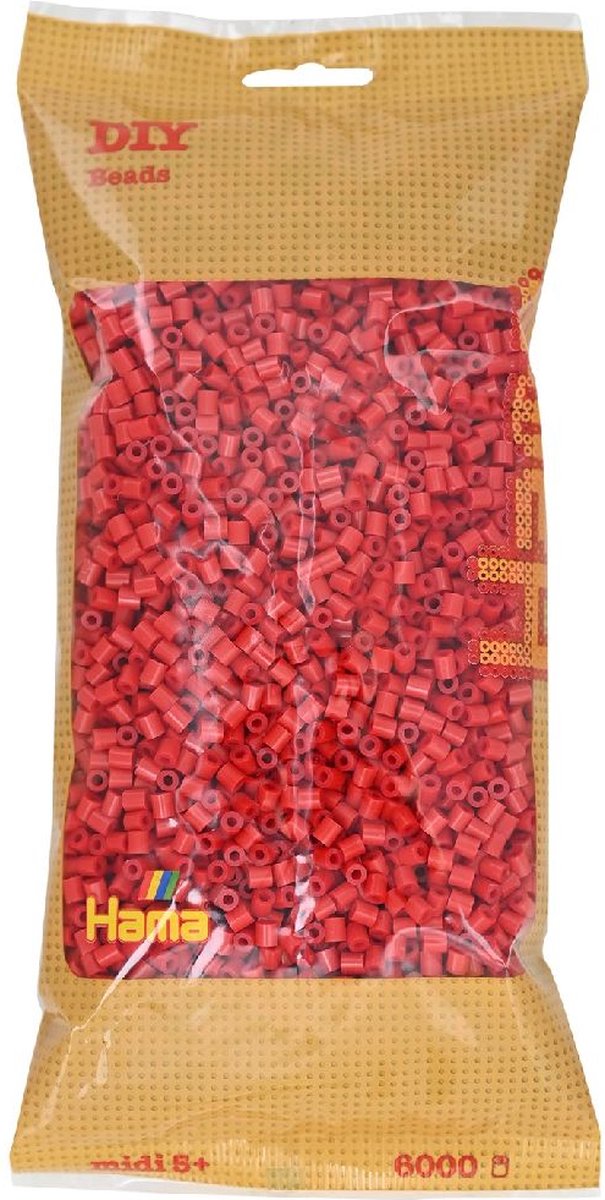 Hama perles à repasser 6000 pièces rouge