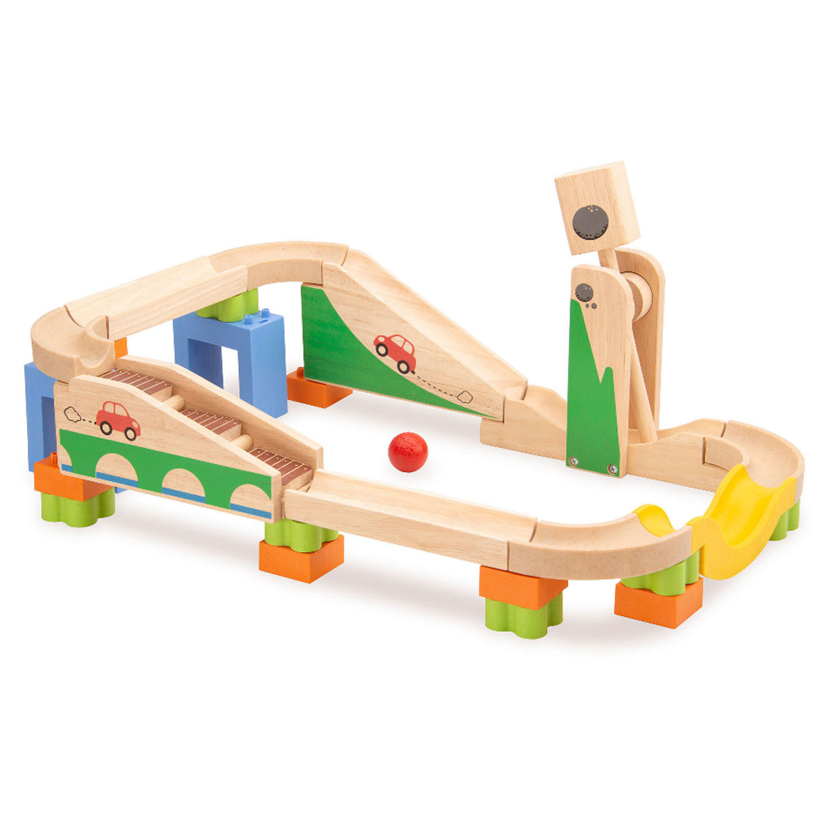 Piste de renforcement de piste de marbre en bois Wonderworld