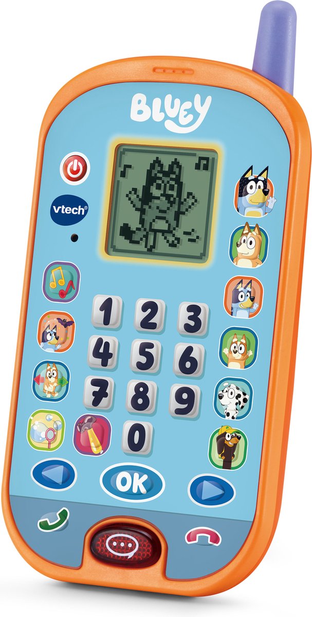 Smartphone Vtech bluey - 4 jeux joyeux - regardez des animations amusantes - jouets éducatifs - néerlandais parlé - à partir de 3 ans