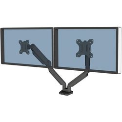 Bras de moniteur Fellowes Platinum double 9 kg noir