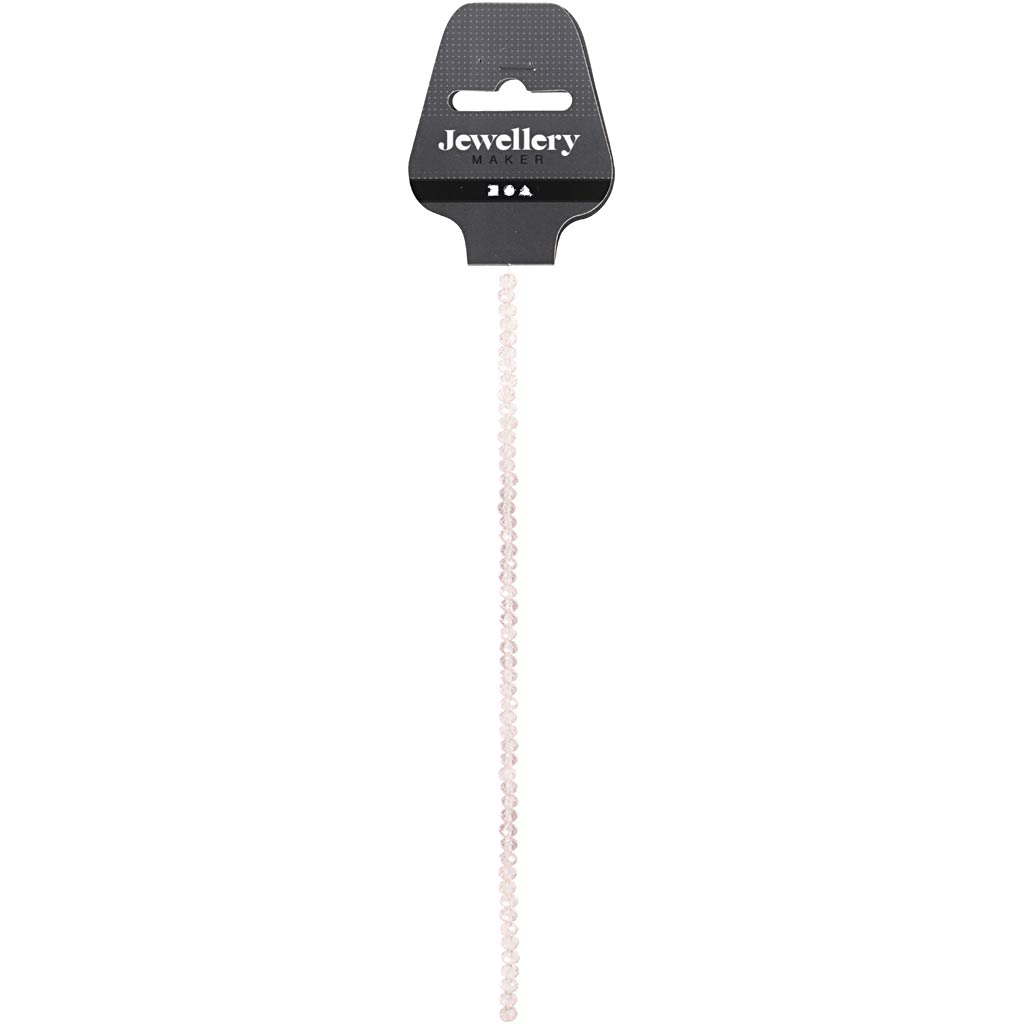 Creativ Company Facet Beads Pink Light, 45th.