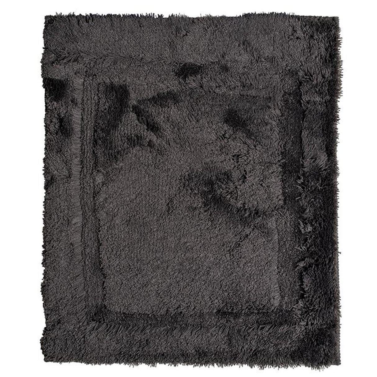 Wicotex tapis de bain uni gris foncé 60x90cm