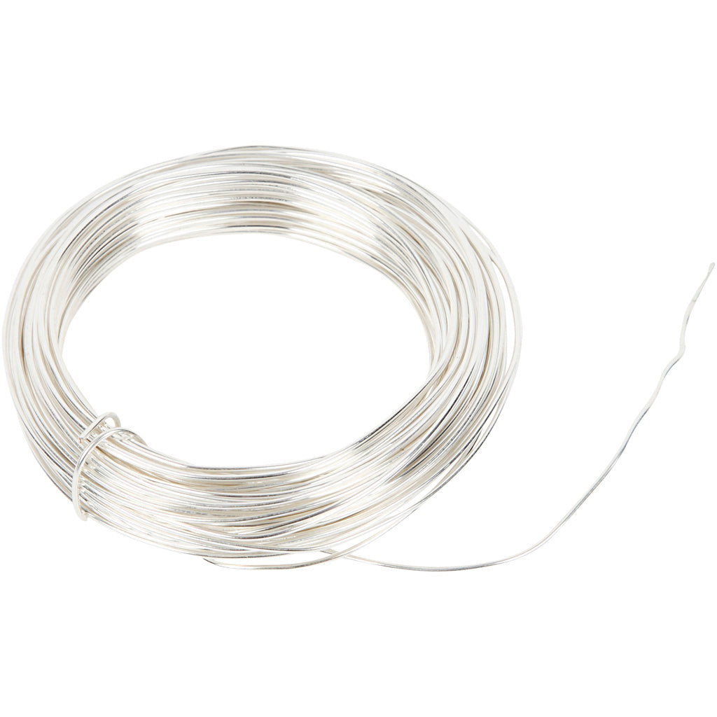 Fil argenté Creativ company, épaisseur 1 mm, argenté, 4 m 1 rouleau