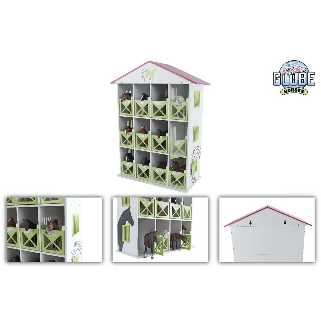 Coffre de rangement pour chevaux Kids Globe avec 12 cases