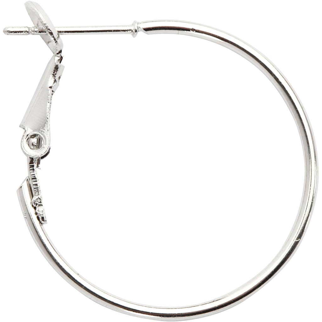 Boucles d'oreilles de Creativ Company argentées, 8e.