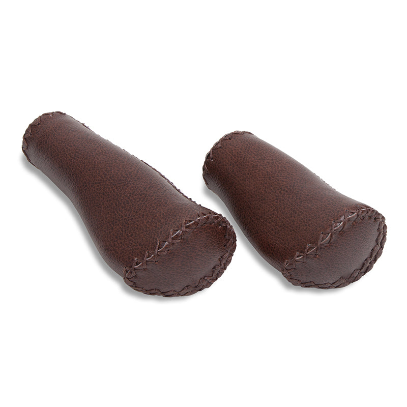 Poignées brunes de Selle Orient - Cuir Microfibre - 130 92 mm