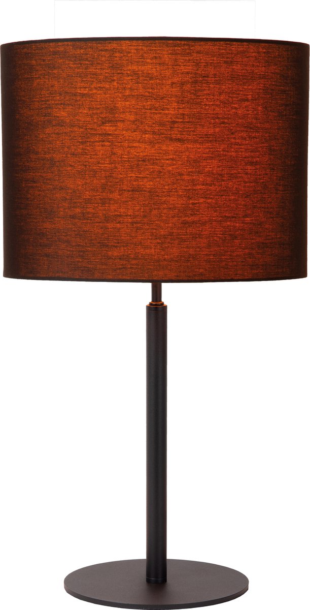 Lucide maya - lampe de table - ø 26 cm - 1xe27 - noir - japandi