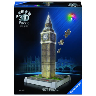 Ravensburger Puzzle 3D Icons Big Ben - avec lumière - 235 pcs.