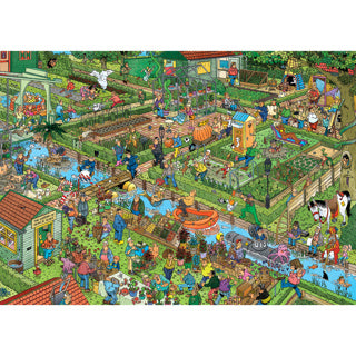Puzzle Jumbo Jan van Haasteren - jardins familiaux, 1000 pcs.