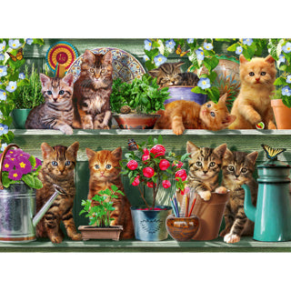 Ravensburger puzzle animaux chatons dans le rack - 500 pièces.