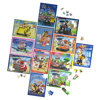 Spinmaster puzzle pack Paw Patrol 12 pack 5x24 pièces, 5x48 pièces, 2x100 pièces