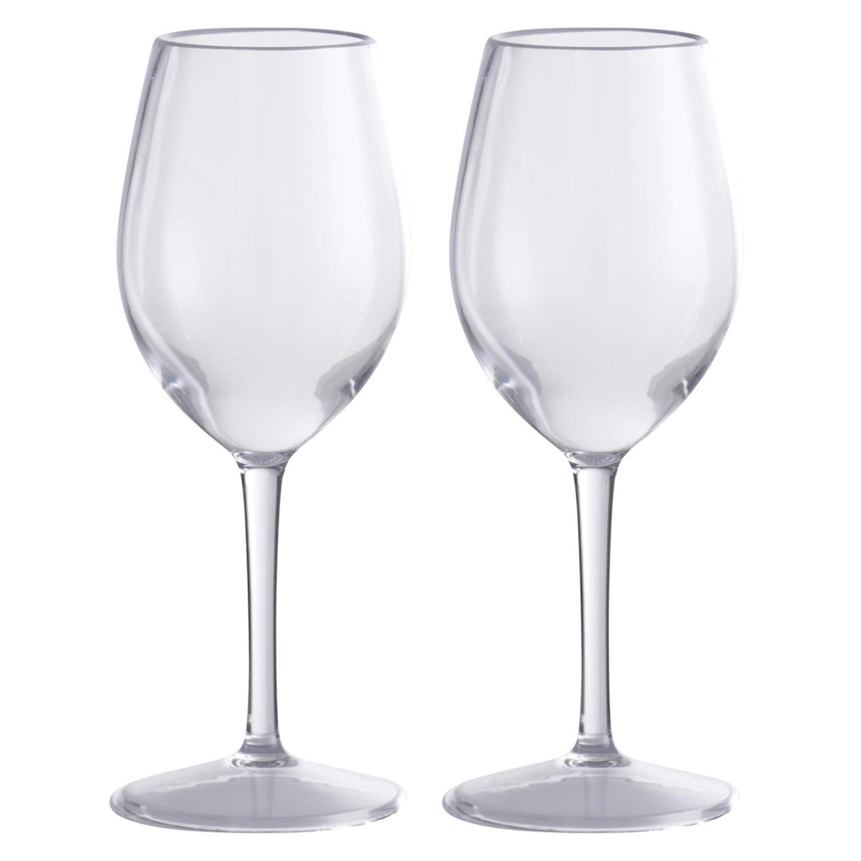 Z1 set de verres à vin plastique 2 pièces 330ml