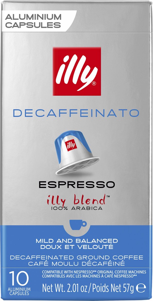 Tasses à café expresso décaféiné Illy - intensité 5 9 - 10 x 10 capsules