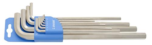 Jeu de clés hexagonales Unior 220 3lph long pouces