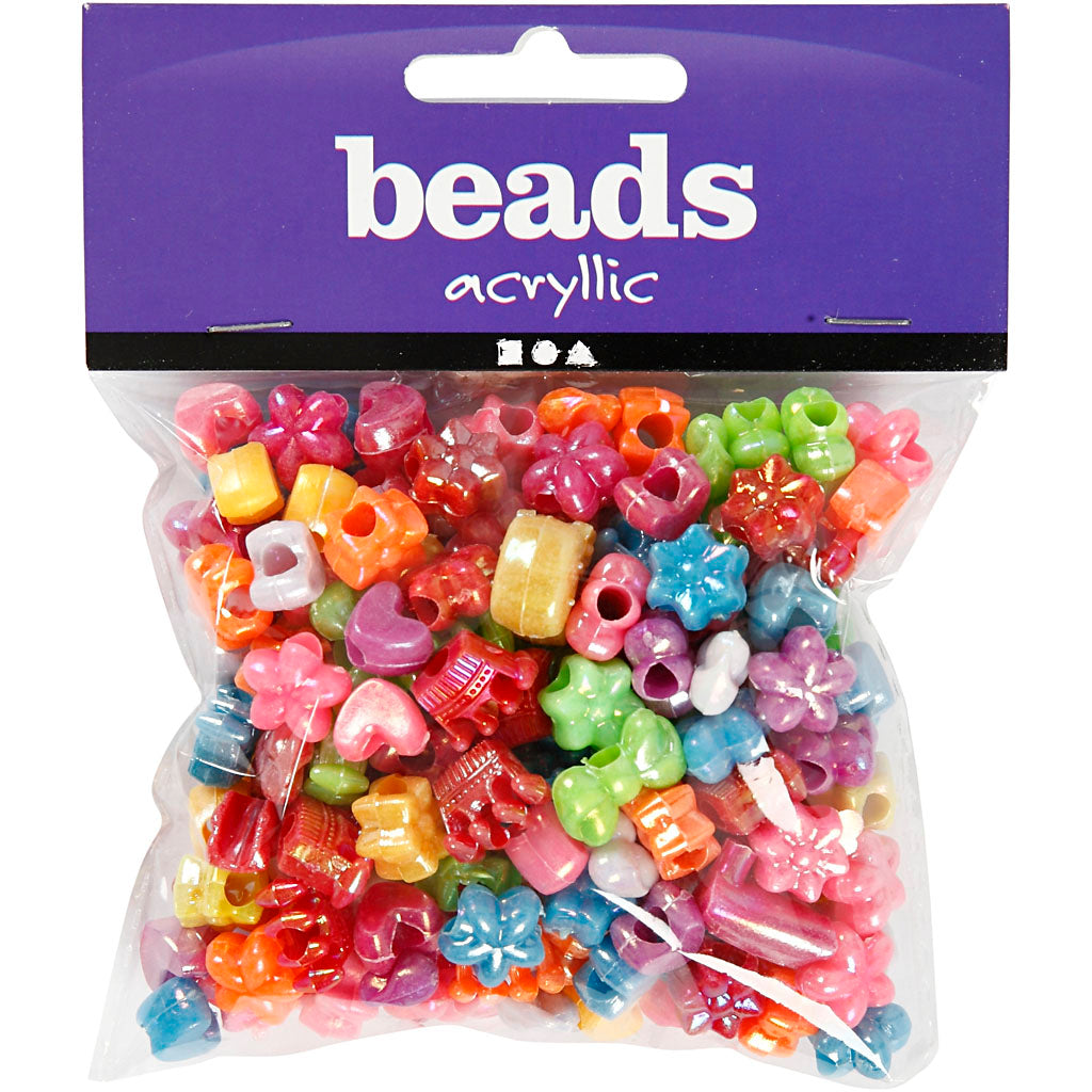 Perles figurines Creativ Company multicolores, env. 190 pièces.