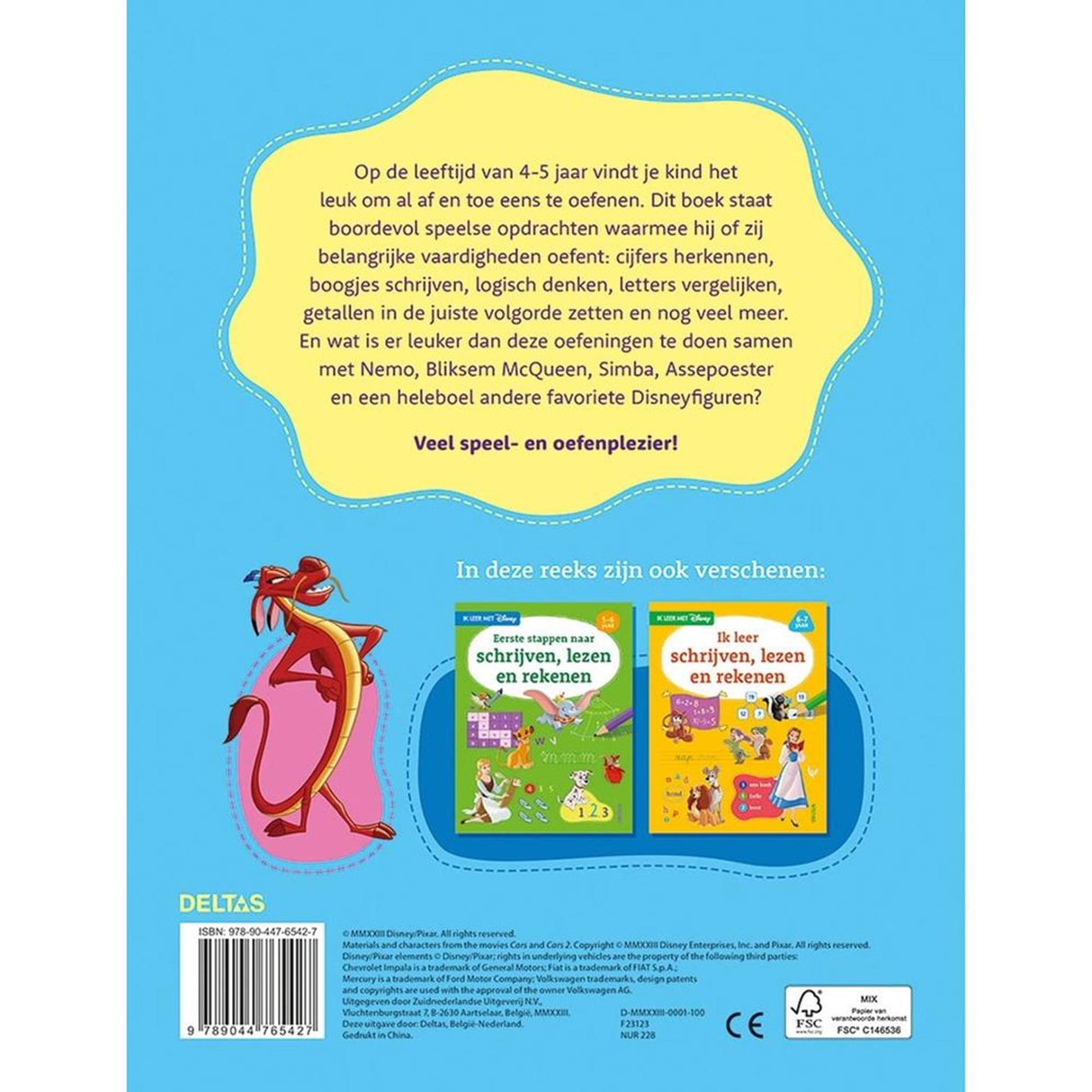 Deltas Disney J'apprends avec - écrire, lire et compter (4-5 ans)