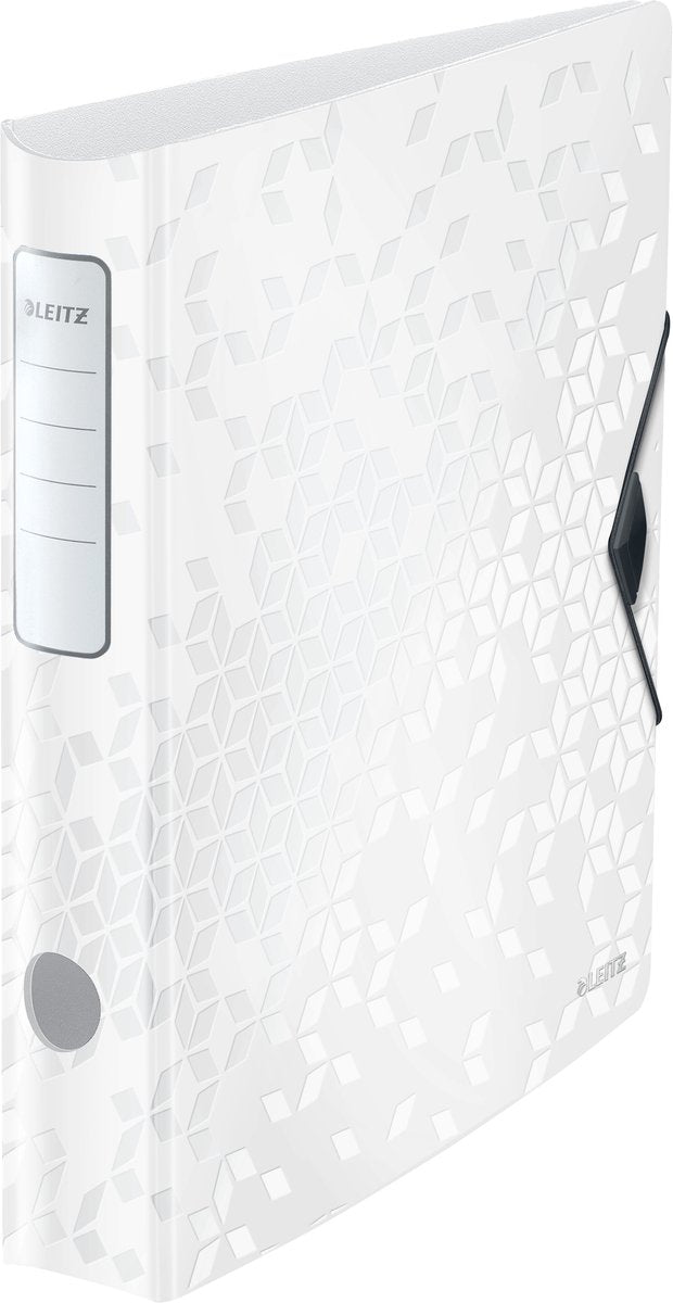 Classeur Leitz 180° actif wow - capacité de 350 feuilles A4 - largeur de dos de 65 mm - blanc