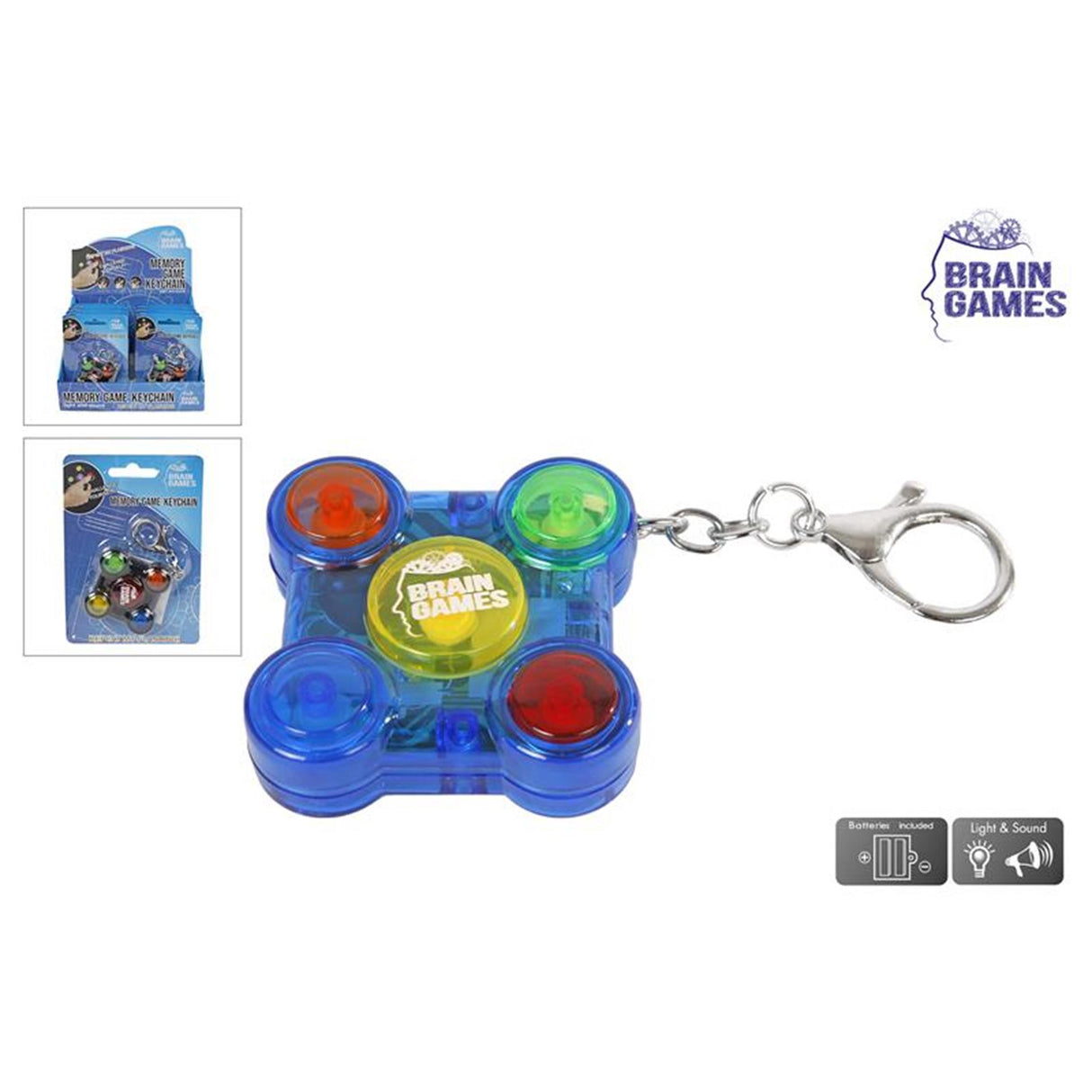 Porte-clés de jeu de mémoire de jeux cérébraux