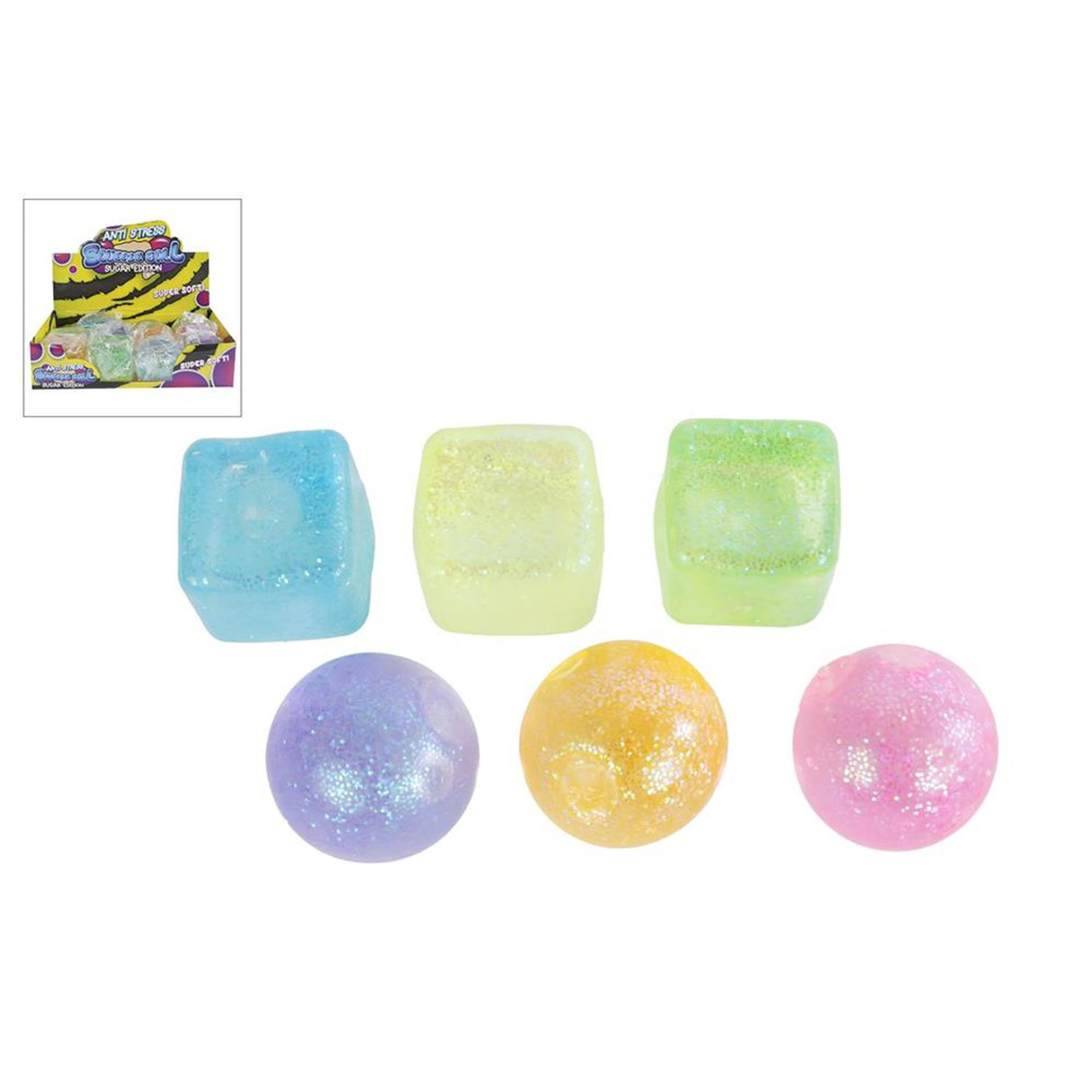 Boule à presser avec du gel de sucre, 6 cm