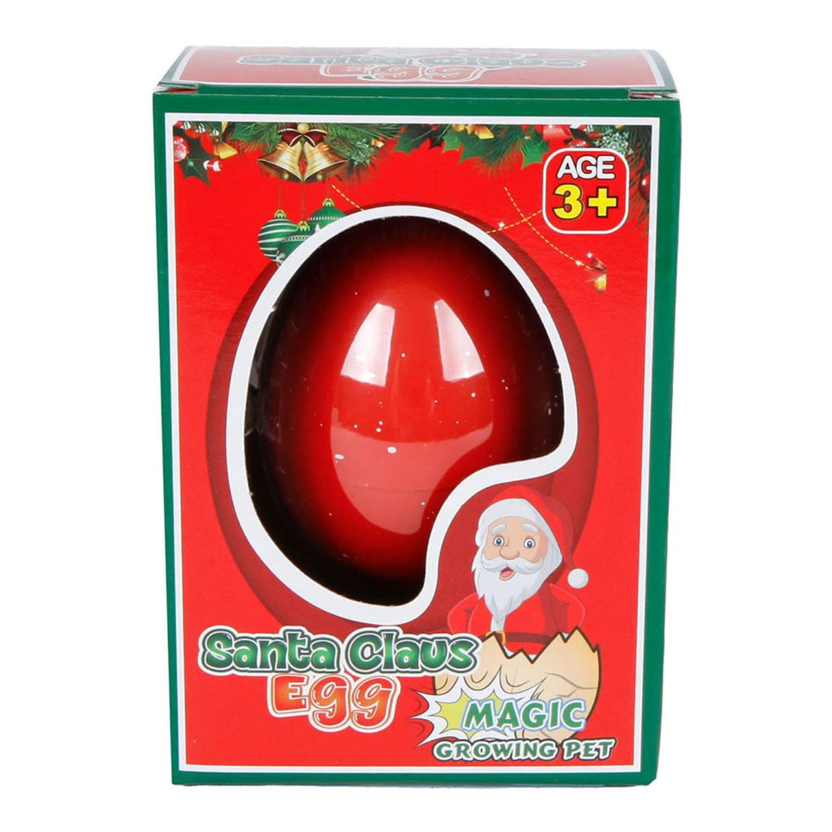 Oeuf en croissance Père Noël bonhomme de neige, 6 cm