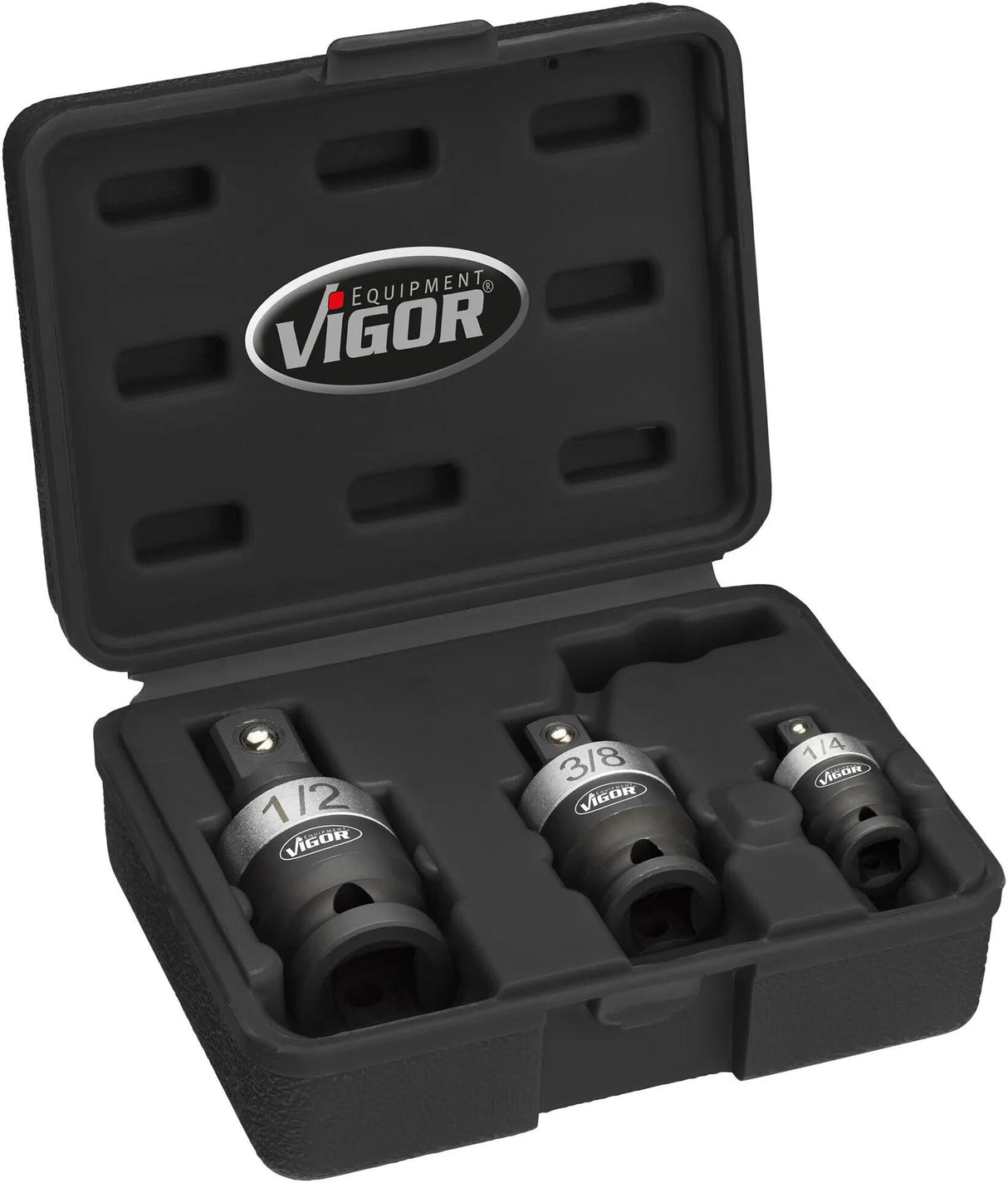 Jeu de clés à douille Vigor V5505 Kit de joint de puissance avec joint à rotule 3 pcs.
