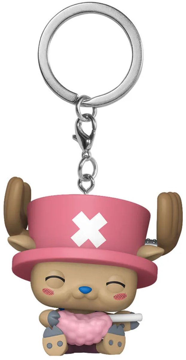 Porte-clés pop One Piece : op-chopper avec barbe à papa