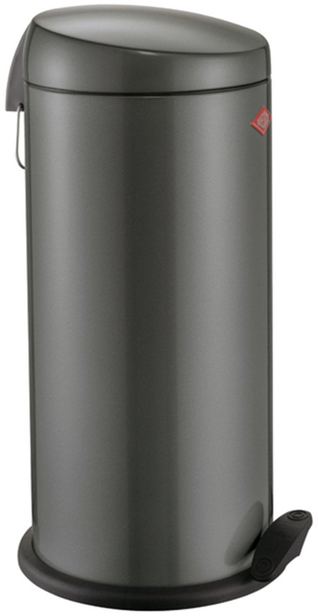 Wesco capboy maxi poubelle | poubelle à pédale | 22 litres | métal - graphite mat | poubelle - fabriquée en Allemagne