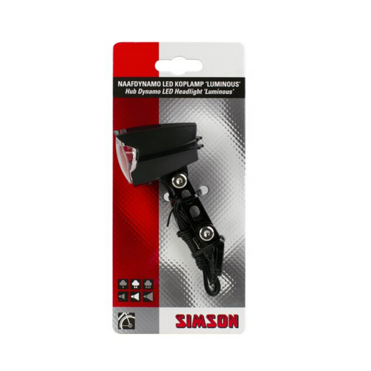 Simson Front Fork Headlamp Black Luminous Hub Dynamo on Map