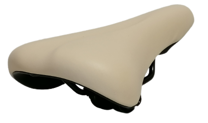 Hzb selle confort vélo pour enfants 20 24 pouces crème avec sangle de selle