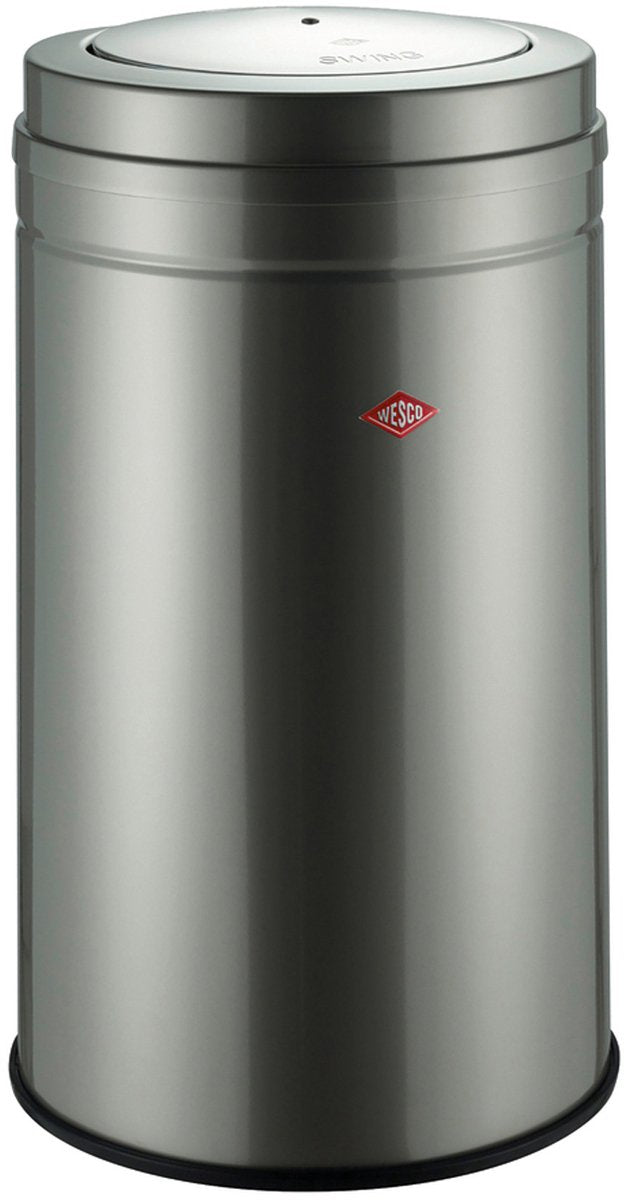 Wesco grande poubelle pivotante | 120 litres | métal - maillechort | poubelle - fabriquée en Allemagne