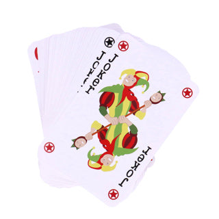 Cartes à jouer Longfield XXL 12,1 x 18,5 cm – Jeu de cartes en papier plastifié (54 cartes) – Jeu de cartes extra large pour jeux de société Jeu familial – Coeur d'ange