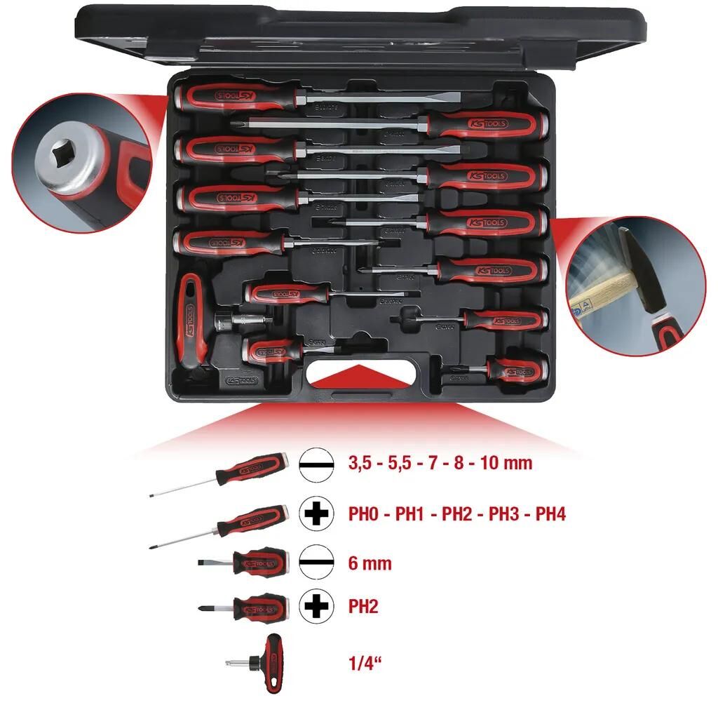 Ks tools ks-tools jeu de tournevis ergotorquemax jeu de tournevis beat caps