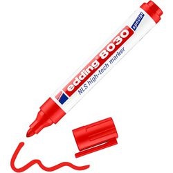 Marqueur permanent edding nls high-tech 8030 rouge 1,5-3 mm pointe ronde