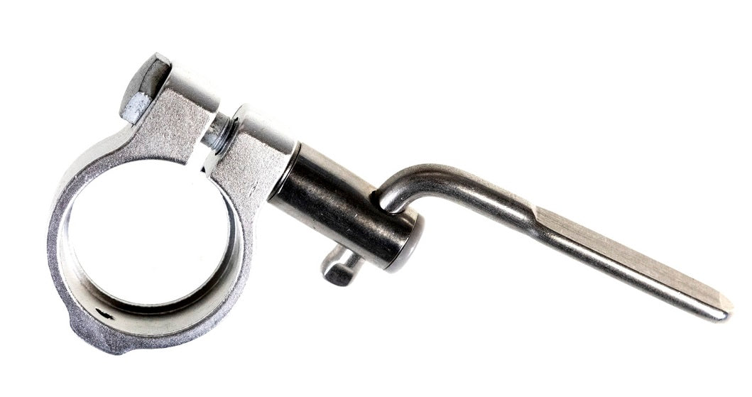 Pince de cheville de siège de la gazelle avec vis de fixation et levier 35,0 mm argent