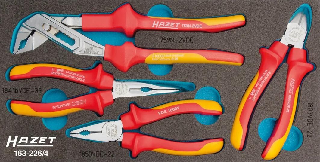 Hazet jeu de pinces jeu de pinces vde 4 pièces