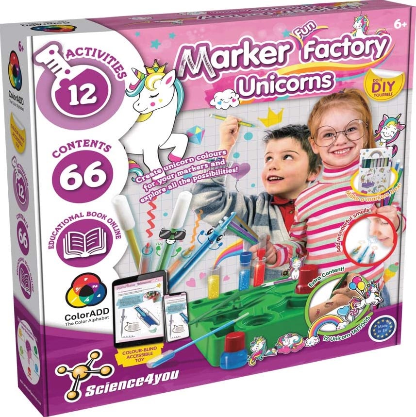 Oku science 4 you, usine de marqueurs avec des licornes