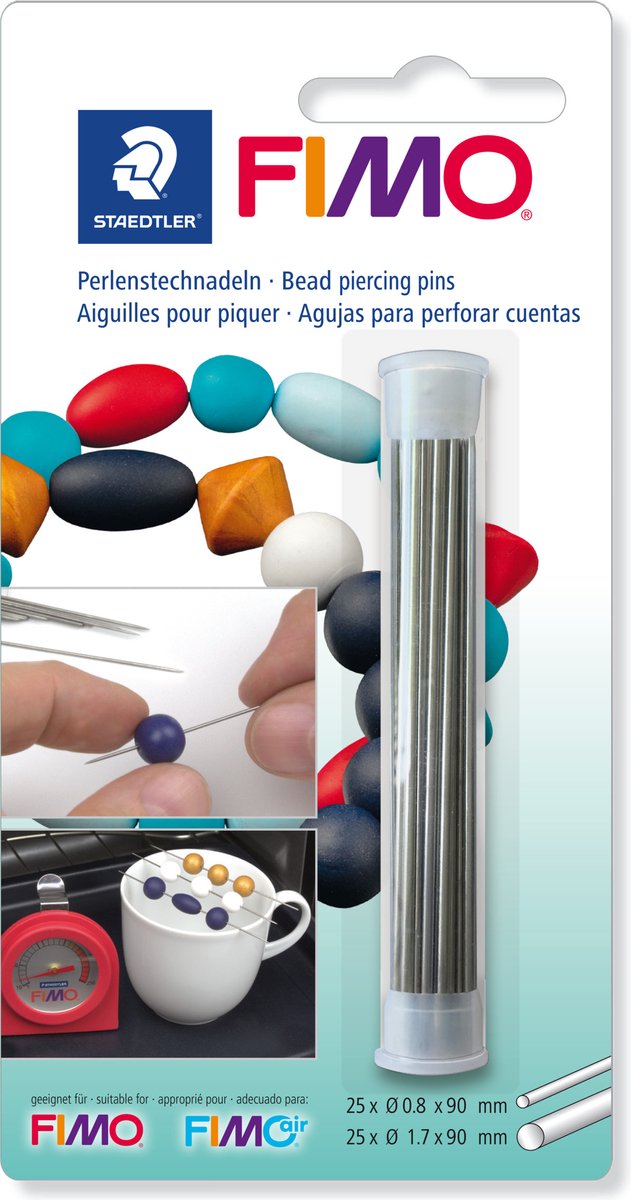 Aiguilles perforantes Fimo - 50 aiguilles à perler