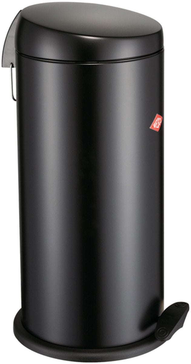 Wesco capboy maxi poubelle | poubelle à pédale | 22 litres | métal - noir mat | poubelle - fabriquée en Allemagne