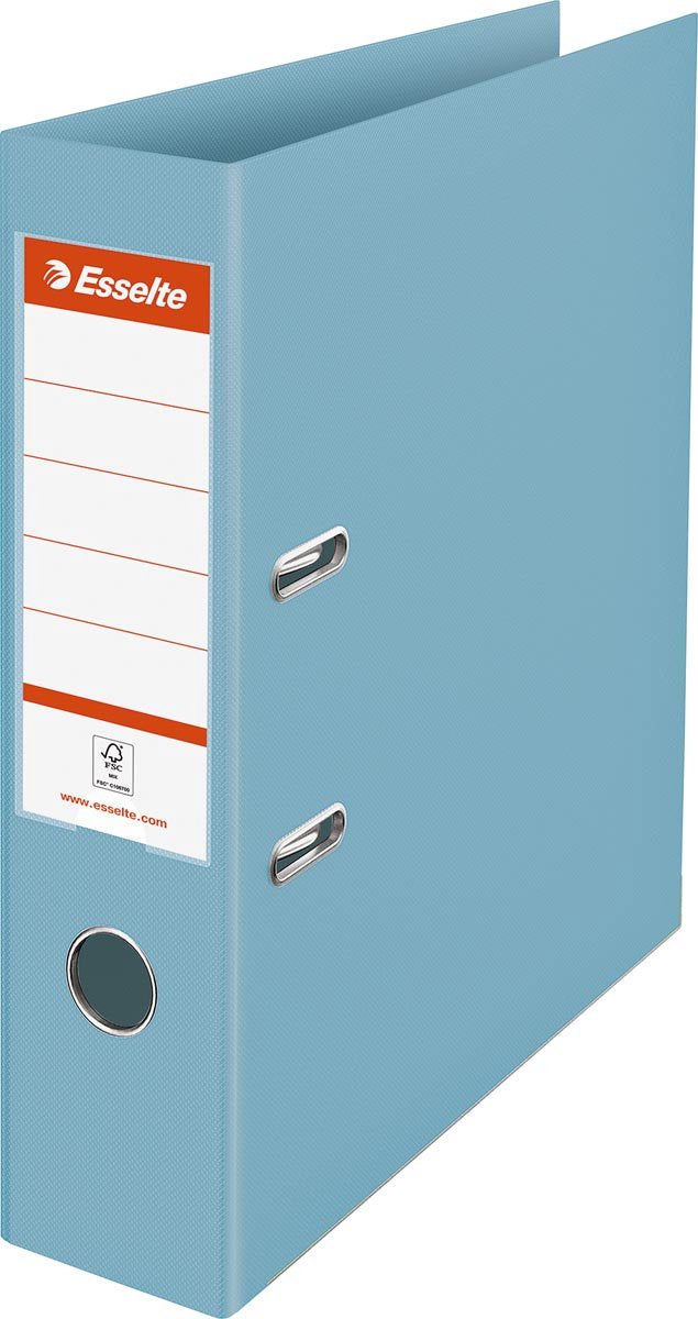 Classeur en plastique résistant colour'breeze Esselte - capacité de 500 feuilles A4 - largeur de dos de 72 mm - bleu