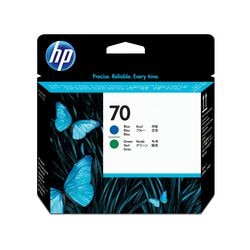 Tête d'impression hp c9408a cyan et vert