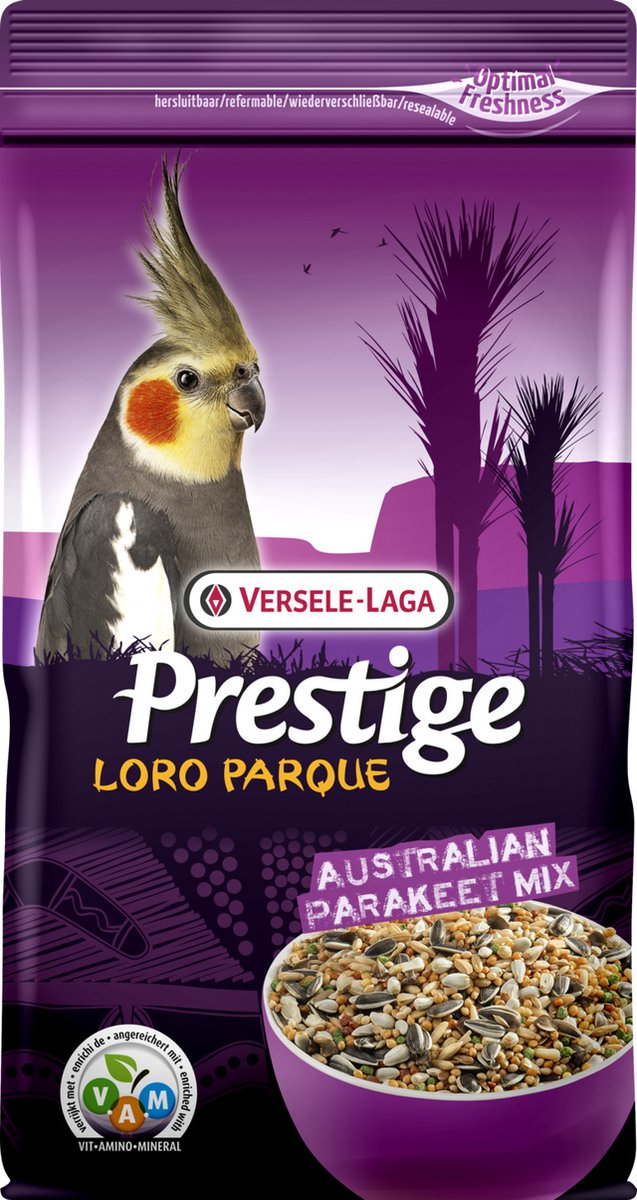 Versele-laga prestige premium loro parque mélange de perruches australiennes - nourriture pour oiseaux - 1 kg