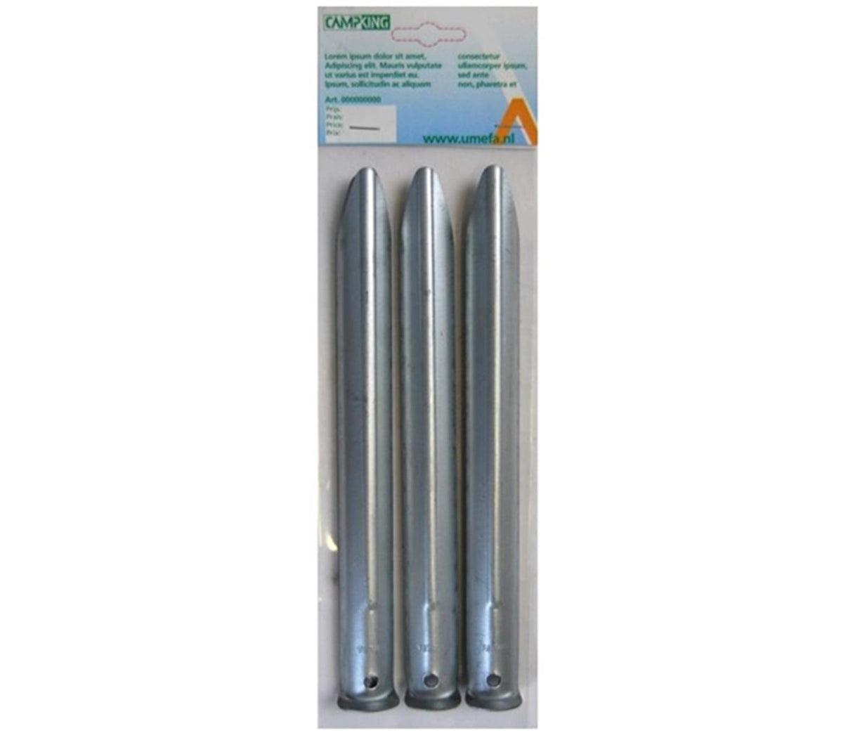 Piquet de tente Campking umefa demi-rond 30 cm 10 pièces