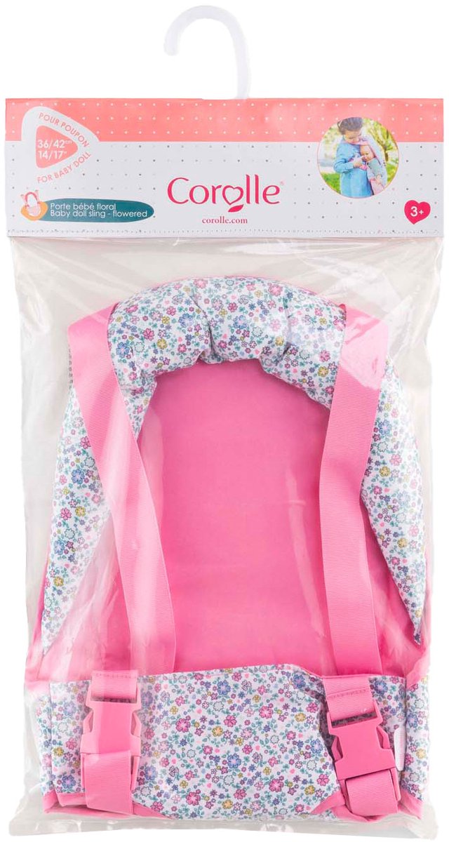 Porte-bébé Corolle fleurs pour poupée de 36 à 42 cm