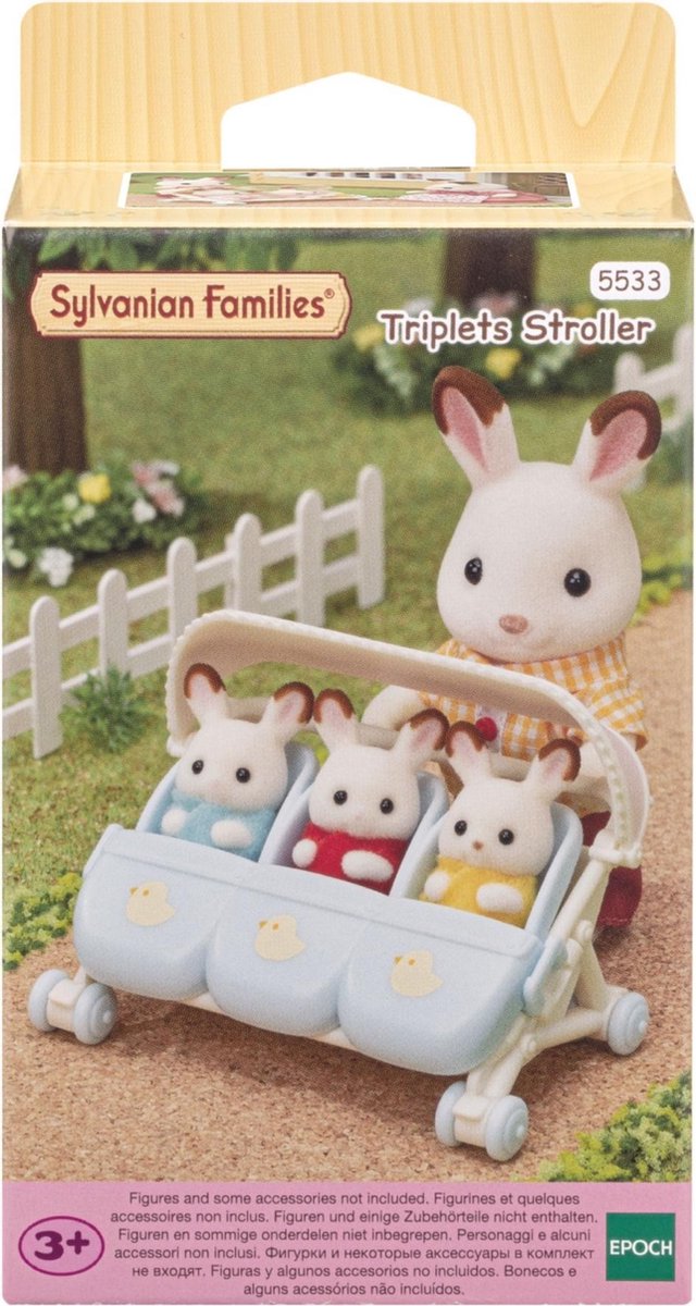 Époque familles sylvaniennes 5533 triplés de poussette