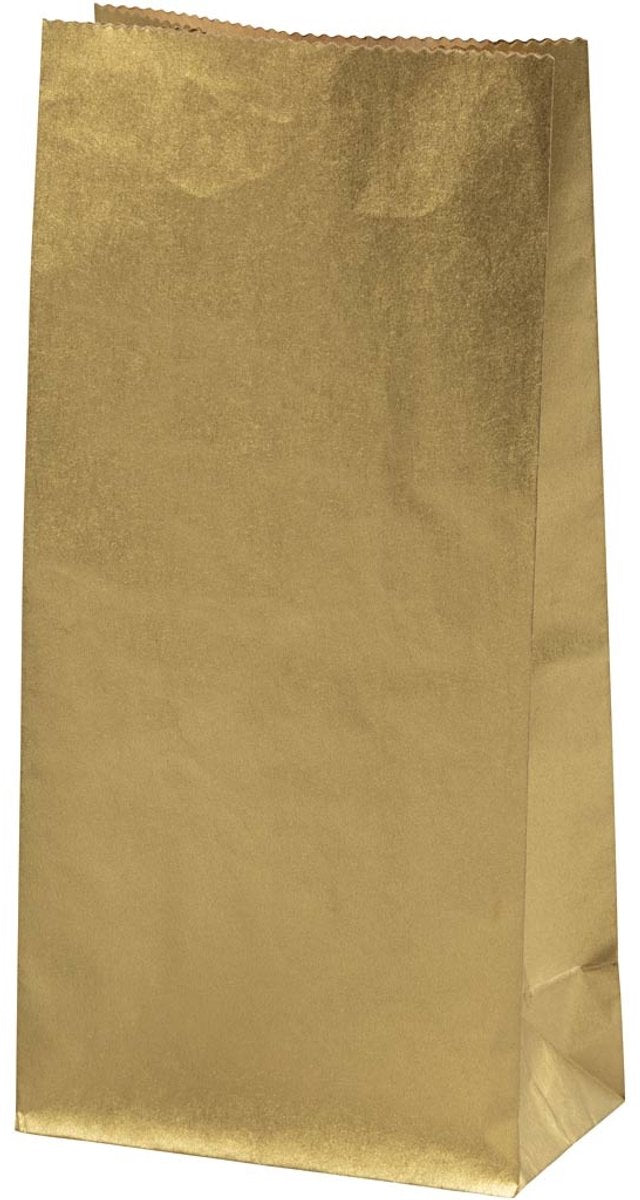 Creativ Company Paper Bags Gold, 10st.