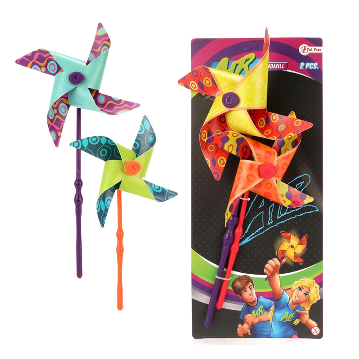 Toi-toys toi toys carrousels à vent d'air 2 pièces